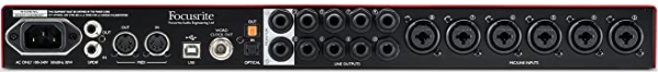 focusrite 18i20 2nd generation back